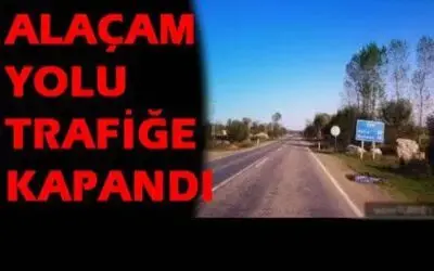 Alaçam Gökçeboğaz Deresi Taştı