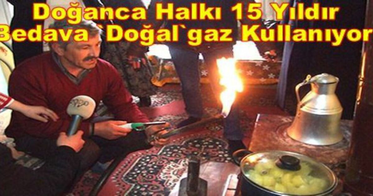 Doğanca Beldesinde Bedava Doğalgaz
