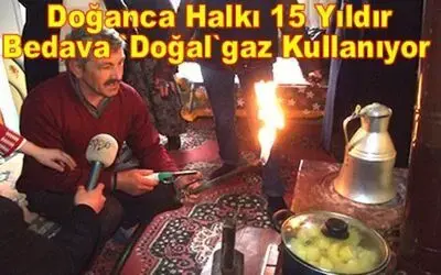 Doğanca Beldesinde Bedava Doğalgaz