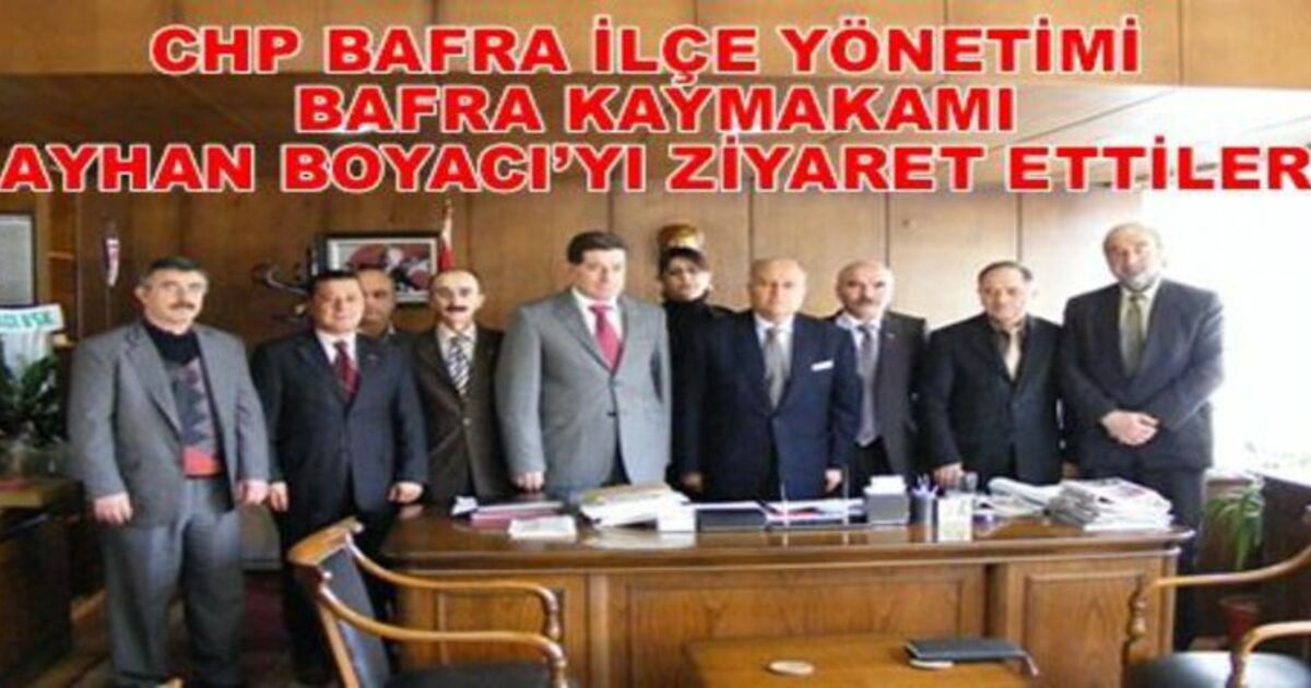 Chp`den Kaymakam Boyacı`ya Ziyaret