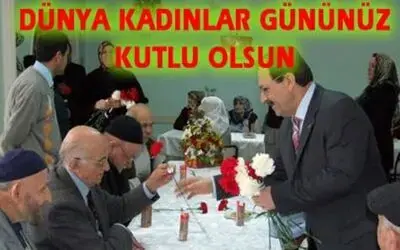 Kadınlar Gününde Huzurevi Ziyareti