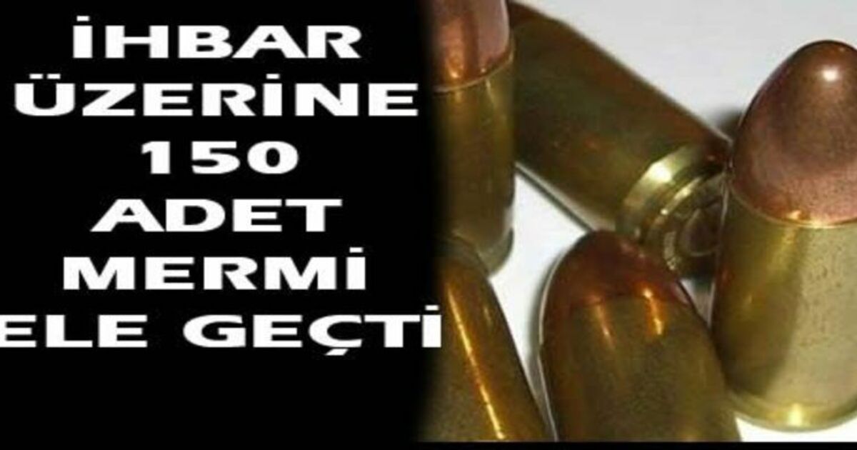 Bafra`da 150 Adet Tabanca Mermisi Ele Geçti