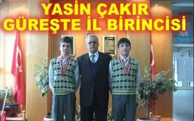 Yasin Çakır Güreşte İl Birincisi Oldu