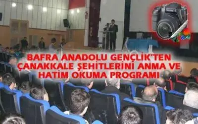 Bafra Agd`den Şehitleri Anma Programı