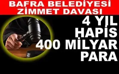 Belediyedeki Zimmet Davası Sonuçlandı