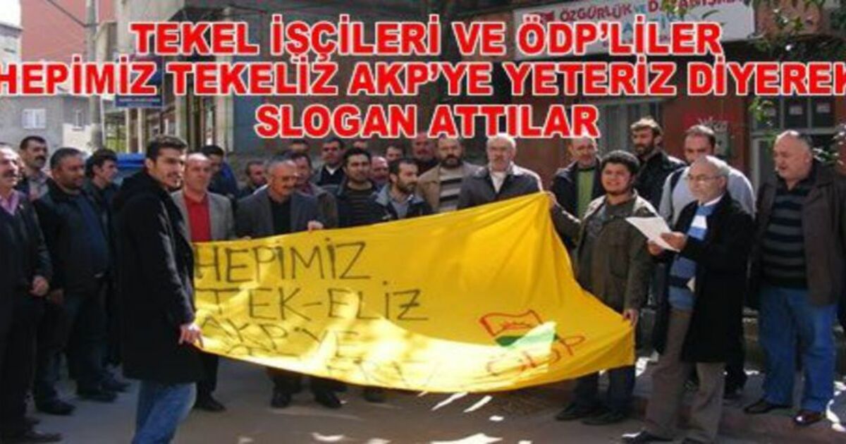 Tekel İşçileri Ödp`yi Ziyaret Ettiler