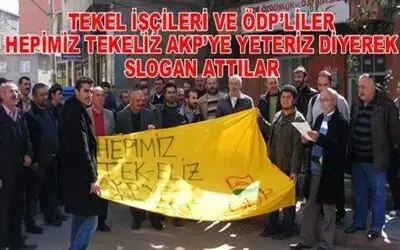 Tekel İşçileri Ödp`yi Ziyaret Ettiler