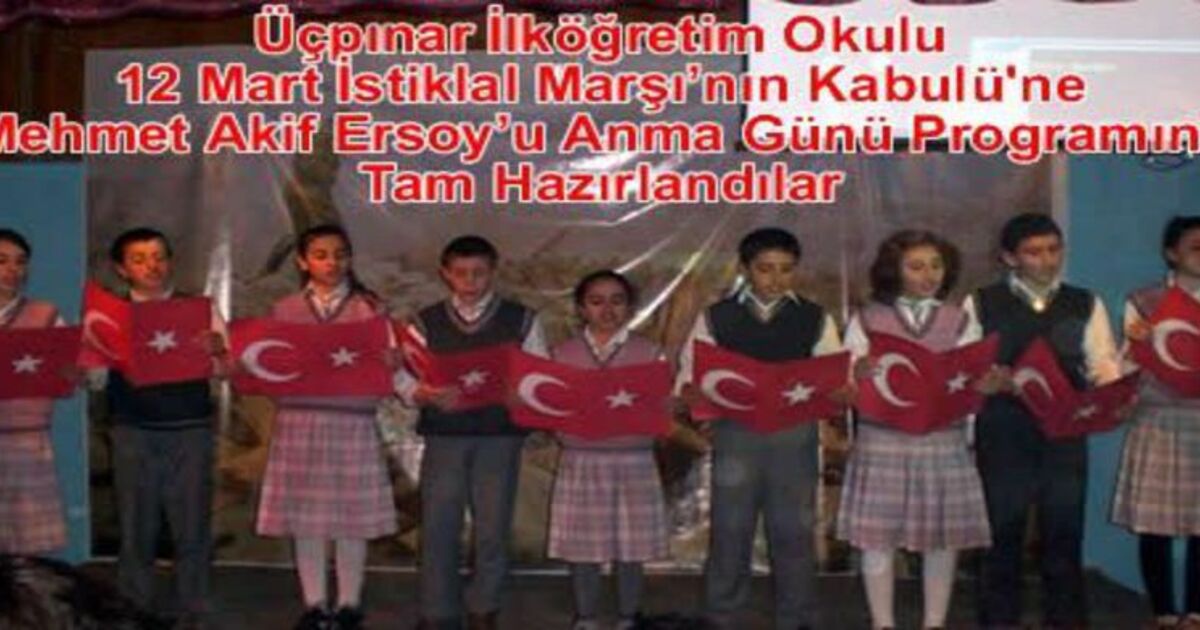 İstiklal Marşı Mehmet Akif Ersoy`u Anma Günü