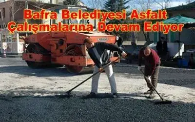 Bafra Belediyesi Çalışmalarına Devam Ediyor