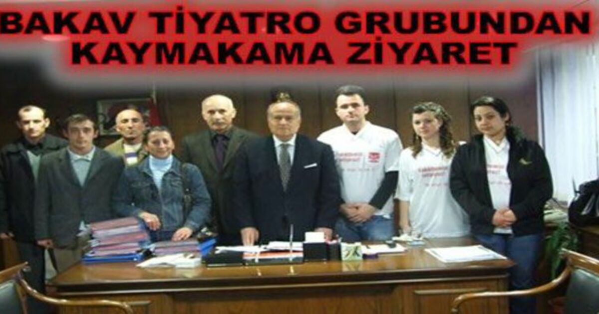 Tiyatroculardan Kaymakam Boyacı`ya Ziyaret