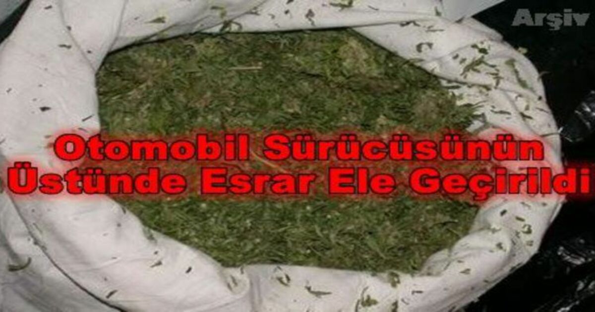 Bafra`da 5 Gram Esrarla Yakalandı
