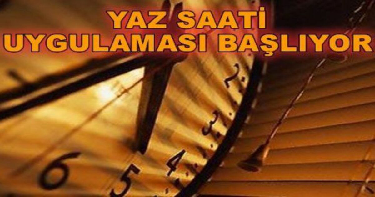 Bu Gece Saatler 1 Saat ileri Alınacak