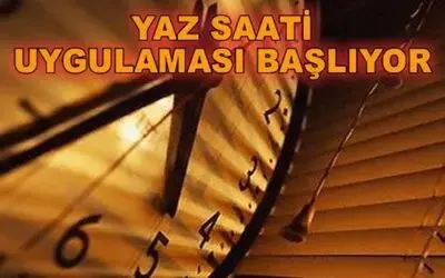 Bu Gece Saatler 1 Saat ileri Alınacak