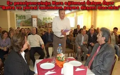 Bafra`da Açılan Ev Pansiyonculuğu Kursu Devam Ediyor