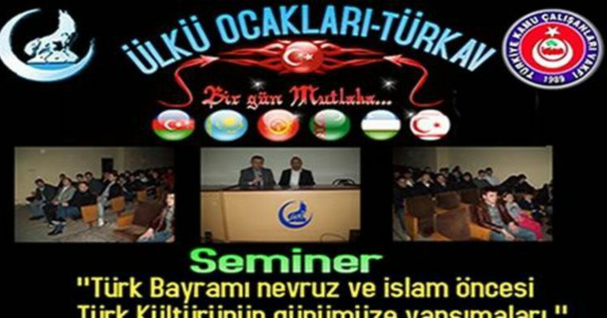Bafra Ülkü Ocakları Türkavla Birlikte Seminer Verdi