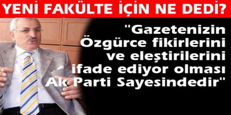 Ahmet Yeni`den Bafrahaber`e Cevap - Samsun Milletvekili Ahmet Yeni sitemizdeki fakülte yapımı ile ilgili haberler üzerine bir e-posta göndererek açıklamalarda bulunmuştur.