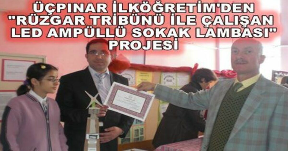 Üçpınar İlköğretim Okulu `bu Benim Eserim Projesi`nde