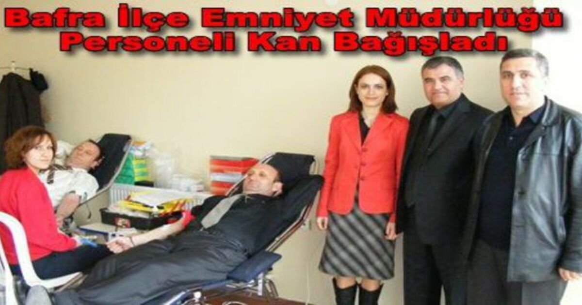 Emniyet Müdürlüğü Personeli Kan Bağışında Bulundu