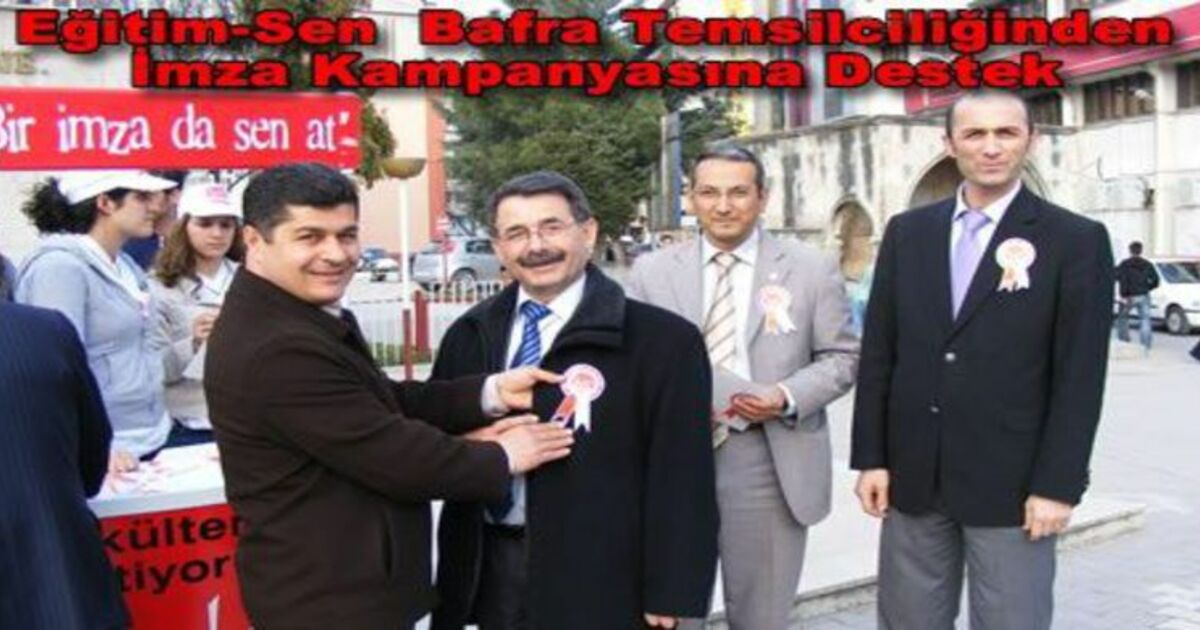 Eğitim-sen`den Kampanyaya 1500 İmza İle Destek