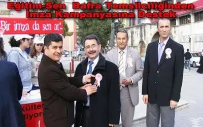 Eğitim-sen`den Kampanyaya 1500 İmza İle Destek
