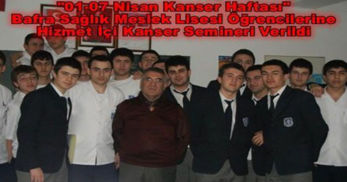 Öğrencilere Kanser Haftası Semineri