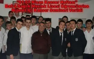 Öğrencilere Kanser Haftası Semineri