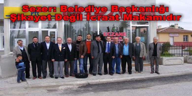 Sezer 1 Yıllık İcraatlarını Anlattı - Çetinkaya Belde Belediye Başkanı Hadi Sezer, belediye başkanlığı makamının şikayet değil icraat makamı olduğunu söyledi.