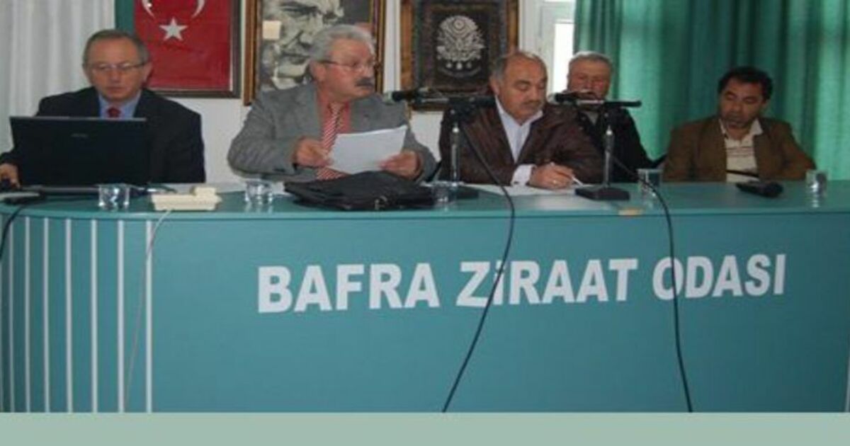 Bafra Ziraat Odası`ndan Birlikler Yasası Yenilenmeli