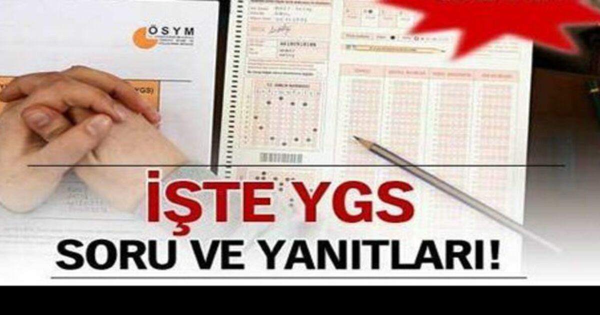 2010 Ygs`de Çıkan Soru Ve Cevaplar