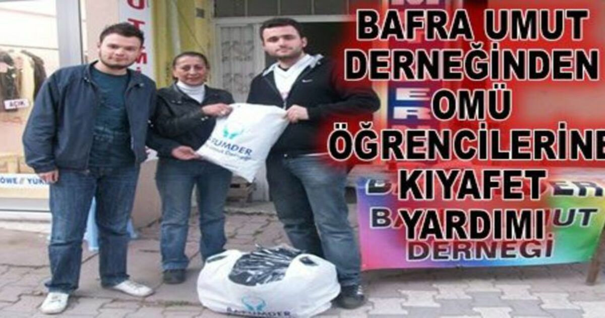 Bafumder`den Omü`ye Kıyafet Yardımı