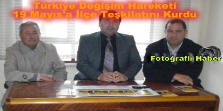 Tdh 19 Mayıs`a İlçe Teşkilatı Kurdu - İlçe başkanlığını Selim Ünyeli`nin üstlendiği TDH Teşkilatı 19 Mayıs İlçesinde Teşkilat kurma çalışmalarına başladı.