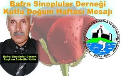 Bafra Sinoplular Derneği Kutlu Doğum Mesajı