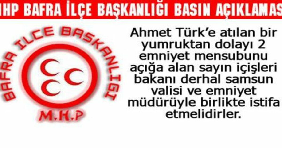 Mhp`den Saldırıya Kınama