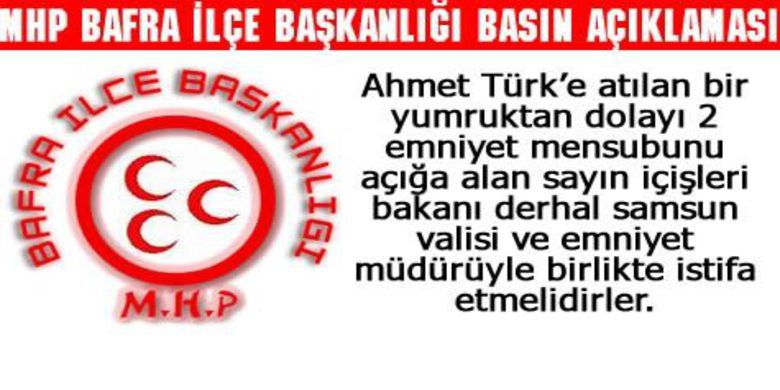 Mhp`den Saldırıya Kınama - Ladik`teki kahpe saldırıyı lanetleniyoruz;