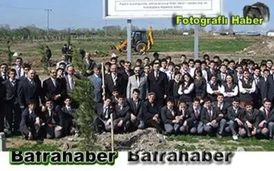 Bafrada 100. Yıl Anı Parkına Fidan Dikimi Sürüyor
