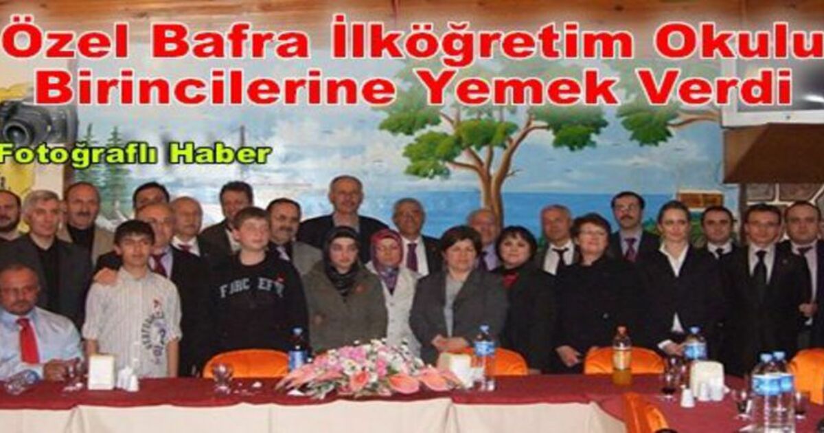Özel Bafra İlköğretim Okulu Öğrencilerini Ödüllendirdi