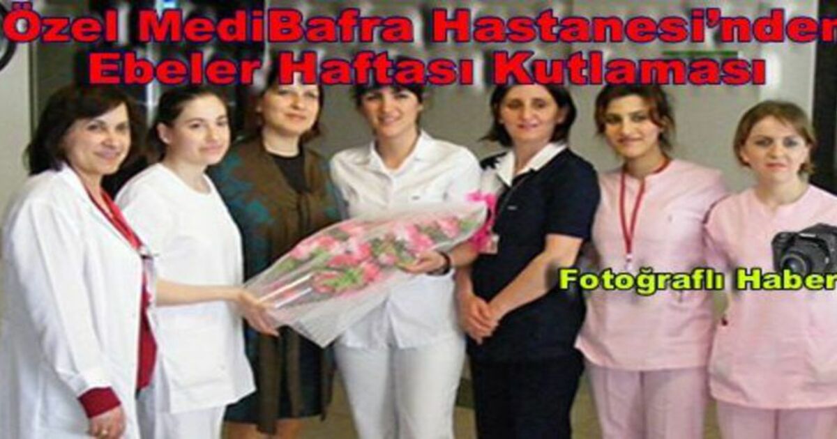 Özel Madi Bafra Hastanesinde Ebelere Çiçek Verildi