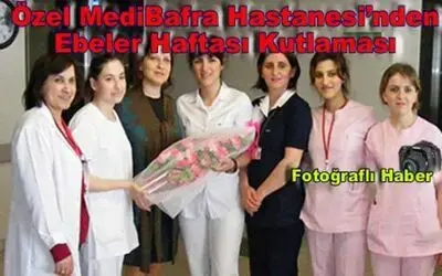 Özel Madi Bafra Hastanesinde Ebelere Çiçek Verildi