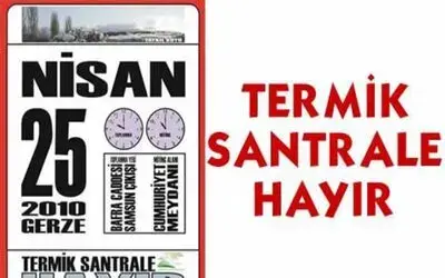 Gerze`de Termik Santrale Hayır Mitingi