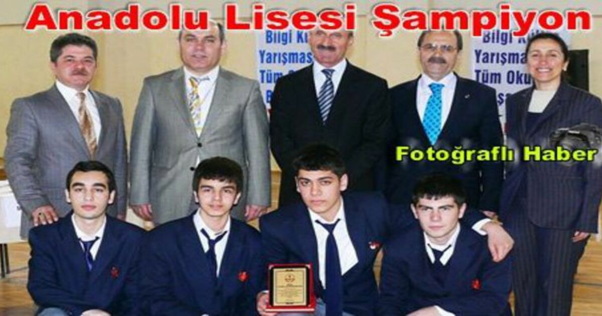 Bafra Anadolu Lisesi Bilgi Yarışması Şampiyonu