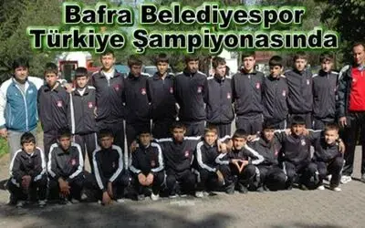 Bafra Belediyespor U14 Çorum`a Hareket Etti