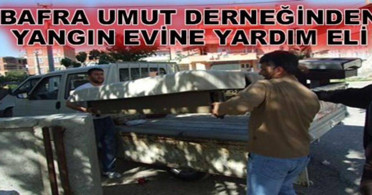 Bafumder`den Yangın Evini Unutmadı