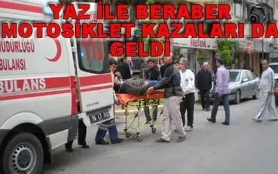 Bafra`da Motosiklet Kazası: 1 Yaralı