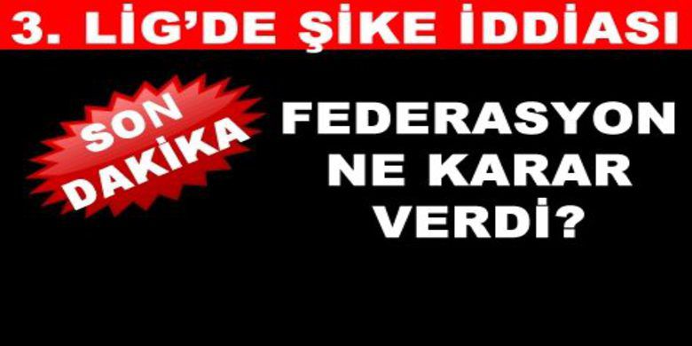Tff 3. Lig`de Şike İddiası - Milliyet Gazetesinin bugünkü haberine göre Futbol Federasyonu Gümüşhane-Arsinspor maçının sonucu üzerine anlaşma yapıldığı yolundaki iddiaları Etik Kurulu`na sevk etti.