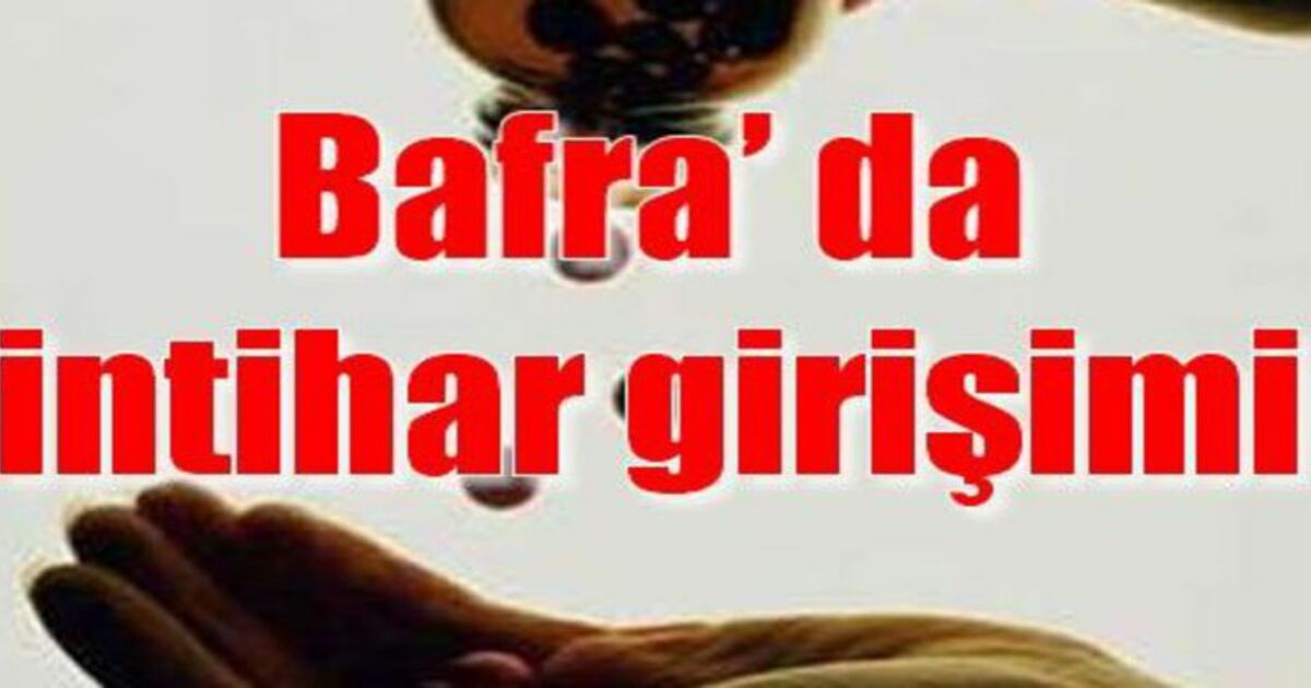 Bafra`da Aşırı Dozda İlaç İçti