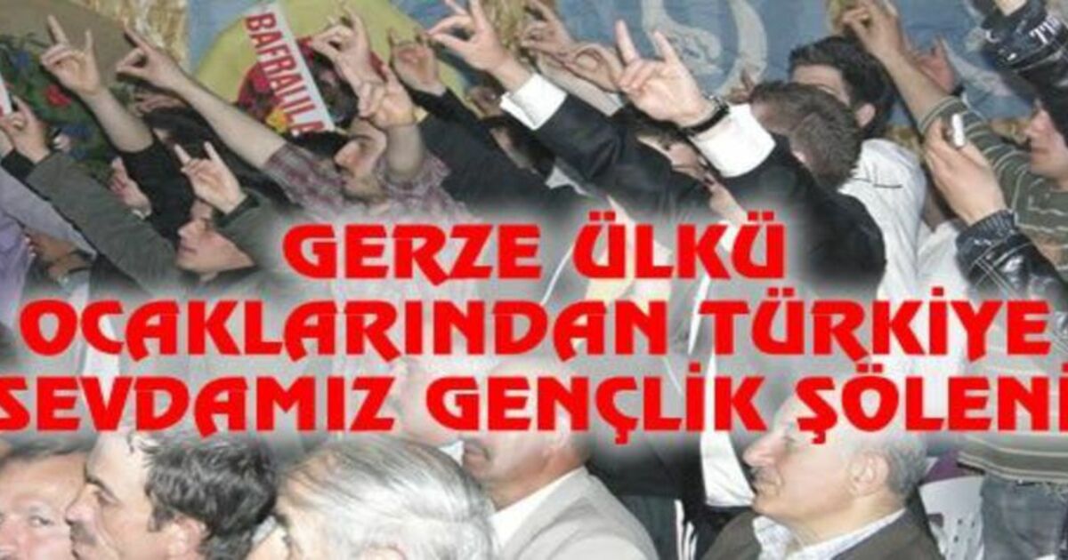 Gerze Ülkü Ocakları`ndan Gençlik Şöleni