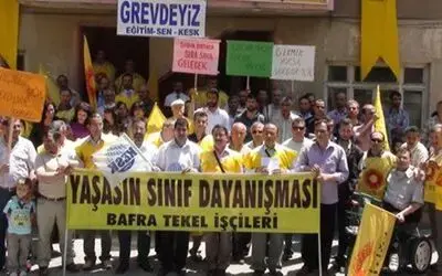 İşçi Memur El Ele Grevde