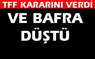 Bafra Belediyespor Bir Alt Lige Düştü
