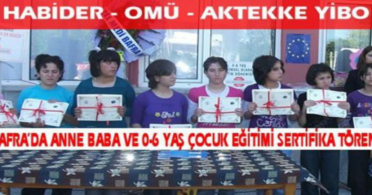 55 Kursiyere Anne Sertifikası Dağıtıldı
