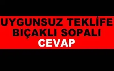 Bafra`da Bıçaklı Kavga
